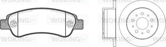 Woking 813383.00 - Kit freno, Freno a disco autozon.pro