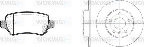 Woking 88573.00 - Kit freno, Freno a disco autozon.pro