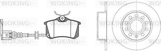 Woking 83633.09 - Kit freno, Freno a disco autozon.pro