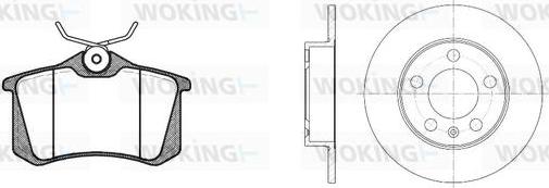 Woking 83633.04 - Kit freno, Freno a disco autozon.pro