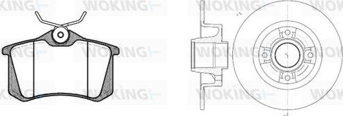 Woking 83633.05 - Kit freno, Freno a disco autozon.pro