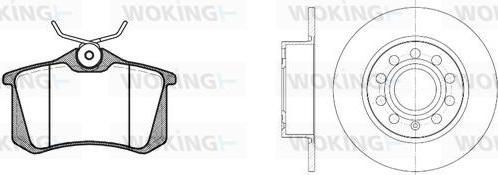 Woking 83633.06 - Kit freno, Freno a disco autozon.pro