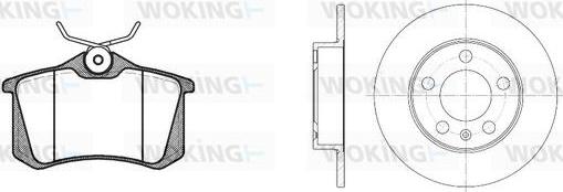 Woking 83633.01 - Kit freno, Freno a disco autozon.pro