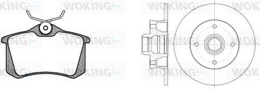 Woking 83633.02 - Kit freno, Freno a disco autozon.pro