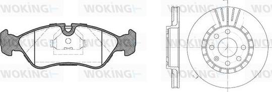 Woking 83863.00 - Kit freno, Freno a disco autozon.pro