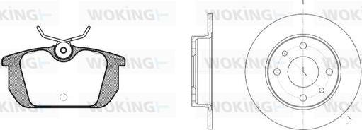 Woking 83313.00 - Kit freno, Freno a disco autozon.pro