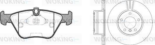 Woking 83703.00 - Kit freno, Freno a disco autozon.pro