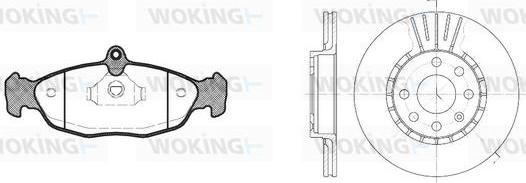 Woking 82933.03 - Kit freno, Freno a disco autozon.pro