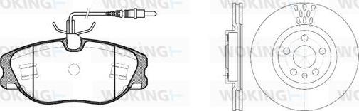 Woking 82053.00 - Kit freno, Freno a disco autozon.pro