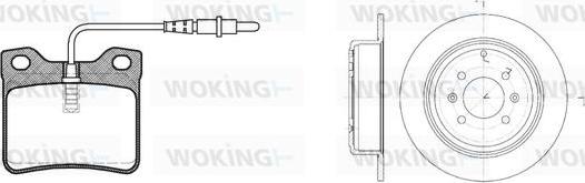 Woking 82213.00 - Kit freno, Freno a disco autozon.pro