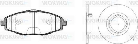 Woking 87963.00 - Kit freno, Freno a disco autozon.pro