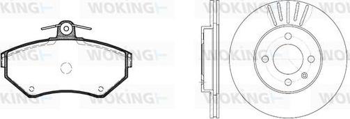 Woking 87313.00 - Kit freno, Freno a disco autozon.pro