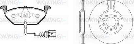 Woking 87333.08 - Kit freno, Freno a disco autozon.pro