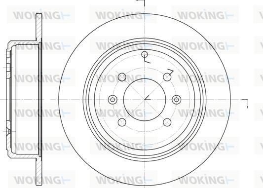 Woking D6498.00 - Discofreno autozon.pro