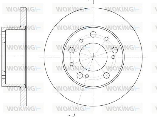 Woking D6169.00 - Discofreno autozon.pro