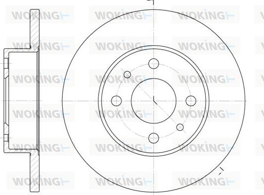 Woking D6111.00 - Discofreno autozon.pro