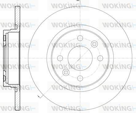 Woking D6809.00 - Discofreno autozon.pro