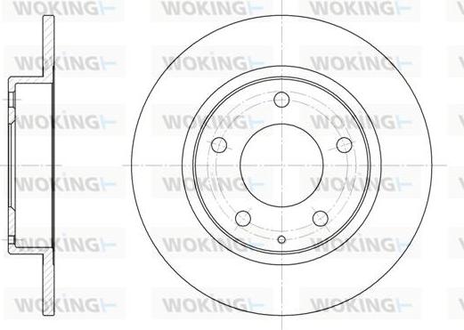 Woking D6206.00 - Discofreno autozon.pro