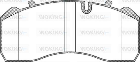 Woking JSA 9143.10 - Kit pastiglie freno, Freno a disco autozon.pro