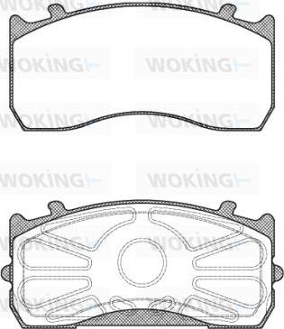 Woking JSA 9153.10 - Kit pastiglie freno, Freno a disco autozon.pro