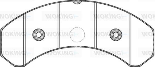 Woking JSA 9253.20 - Kit pastiglie freno, Freno a disco autozon.pro