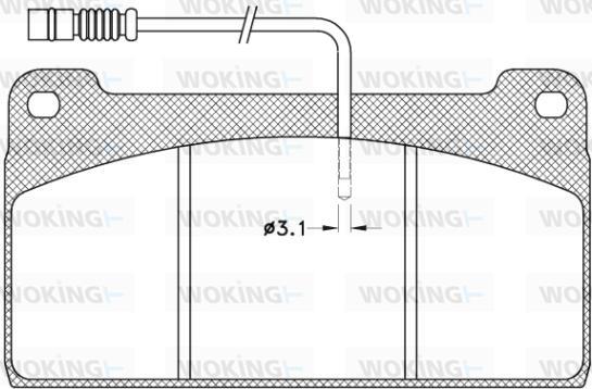 Woking JSA 9233.41 - Kit pastiglie freno, Freno a disco autozon.pro