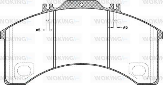 Woking JSA 5983.00 - Kit pastiglie freno, Freno a disco autozon.pro