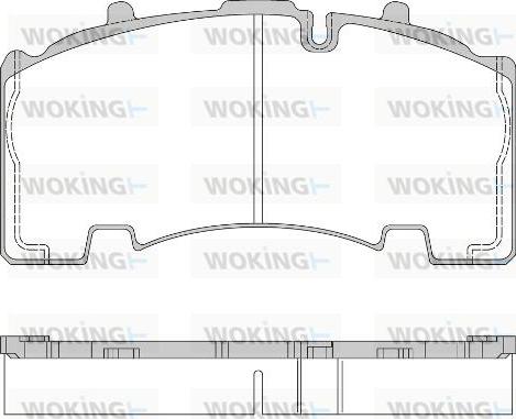 Woking JSA 14553.10 - Kit pastiglie freno, Freno a disco autozon.pro