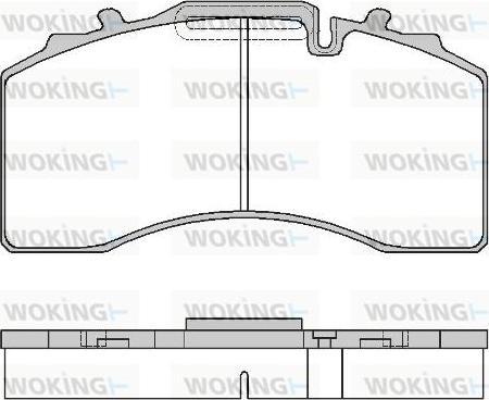 Woking JSA 15163.80 - Kit pastiglie freno, Freno a disco autozon.pro