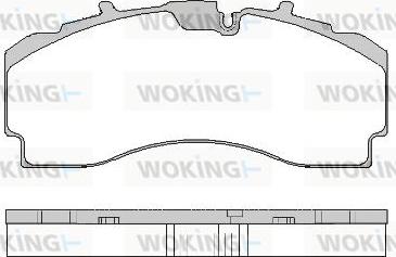 Woking JSA 16043.10 - Kit pastiglie freno, Freno a disco autozon.pro