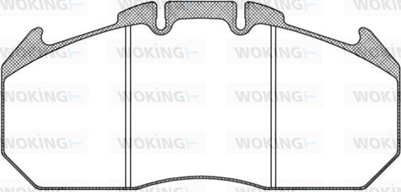 Woking JSA 11343.10 - Kit pastiglie freno, Freno a disco autozon.pro