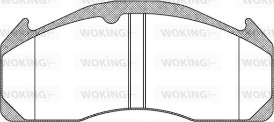 Woking JSA 11333.10 - Kit pastiglie freno, Freno a disco autozon.pro