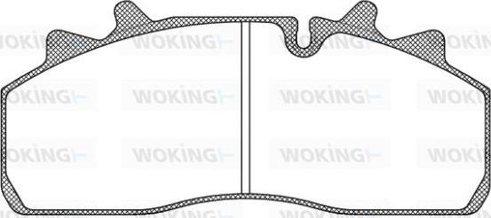 Woking JSA 13543.10 - Kit pastiglie freno, Freno a disco autozon.pro