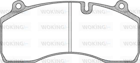 Woking JSA 12063.10 - Kit pastiglie freno, Freno a disco autozon.pro