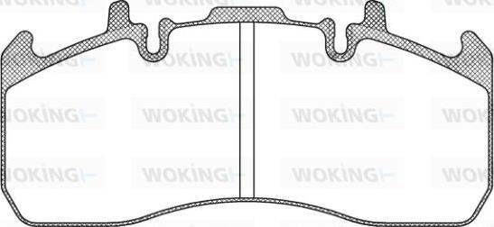 Woking JSA 12173.10 - Kit pastiglie freno, Freno a disco autozon.pro