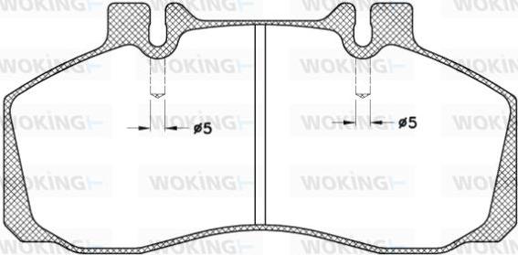 Woking JSA 3453.20 - Kit pastiglie freno, Freno a disco autozon.pro