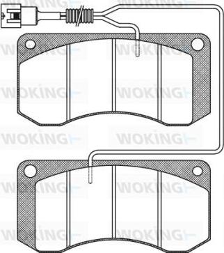 Woking JSA 3583.41 - Kit pastiglie freno, Freno a disco autozon.pro