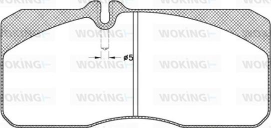 Woking JSA 3783.20 - Kit pastiglie freno, Freno a disco autozon.pro