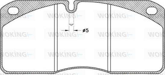 Woking JSA 3783.21 - Kit pastiglie freno, Freno a disco autozon.pro