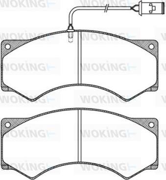 Woking JSA 3773.41 - Kit pastiglie freno, Freno a disco autozon.pro