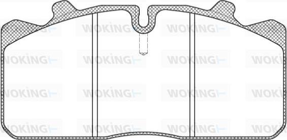 Woking JSA 7583.10 - Kit pastiglie freno, Freno a disco autozon.pro