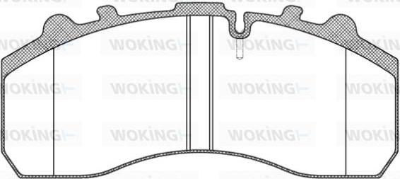 Woking JSA 7373.10 - Kit pastiglie freno, Freno a disco autozon.pro