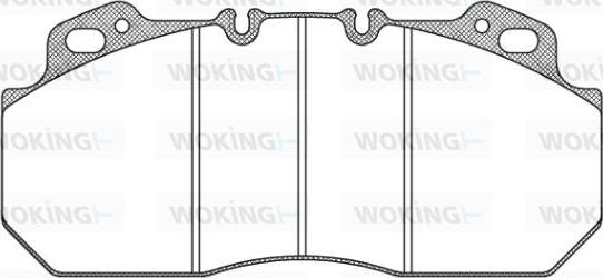 Woking JSA 7223.10 - Kit pastiglie freno, Freno a disco autozon.pro