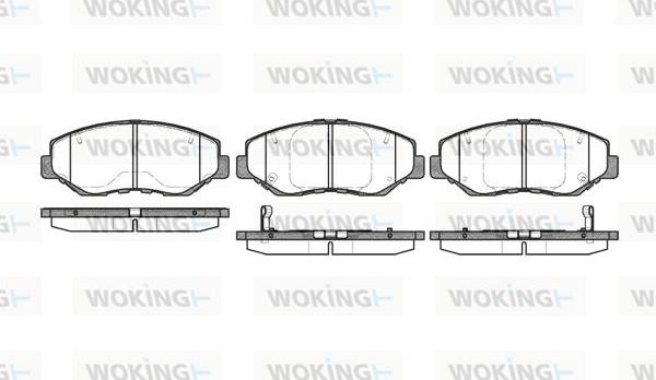 Woking P9993.00 - Kit pastiglie freno, Freno a disco autozon.pro