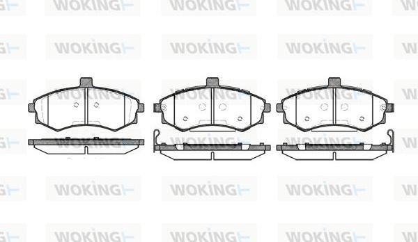 Woking P9933.02 - Kit pastiglie freno, Freno a disco autozon.pro