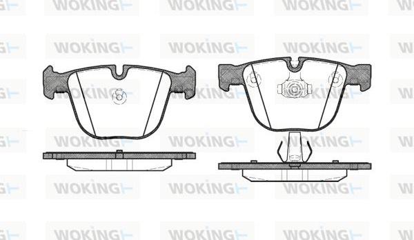 Woking P9923.00 - Kit pastiglie freno, Freno a disco autozon.pro