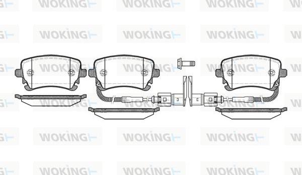 Woking P9973.02 - Kit pastiglie freno, Freno a disco autozon.pro