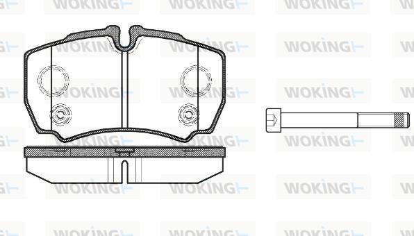 Woking P9493.10 - Kit pastiglie freno, Freno a disco autozon.pro