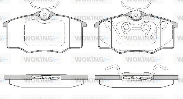 Woking P9463.20 - Kit pastiglie freno, Freno a disco autozon.pro