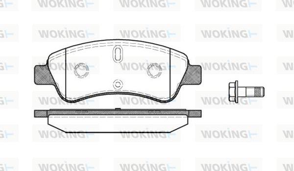 Woking P9403.10 - Kit pastiglie freno, Freno a disco autozon.pro